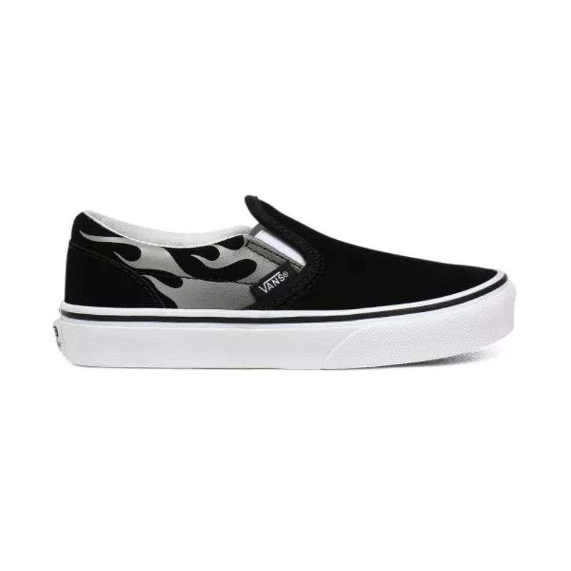 Jual Vans Kids Vn0a4butwkj Classic Slip On Suede Flamesepatu Anak Laki Laki Black True White Online Desember 2020 Blibli