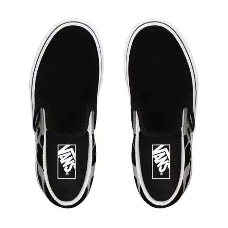 Jual Vans Kids Vn0a4butwkj Classic Slip On Suede Flamesepatu Anak Laki Laki Black True White Online Desember 2020 Blibli