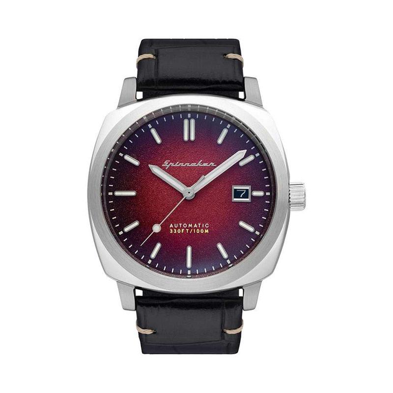 Jual Spinnaker Hull Riviera Men Red Dial Black Leather Strap Jam Tangan Pria Sp 5072 01 Online Desember 2020 Blibli