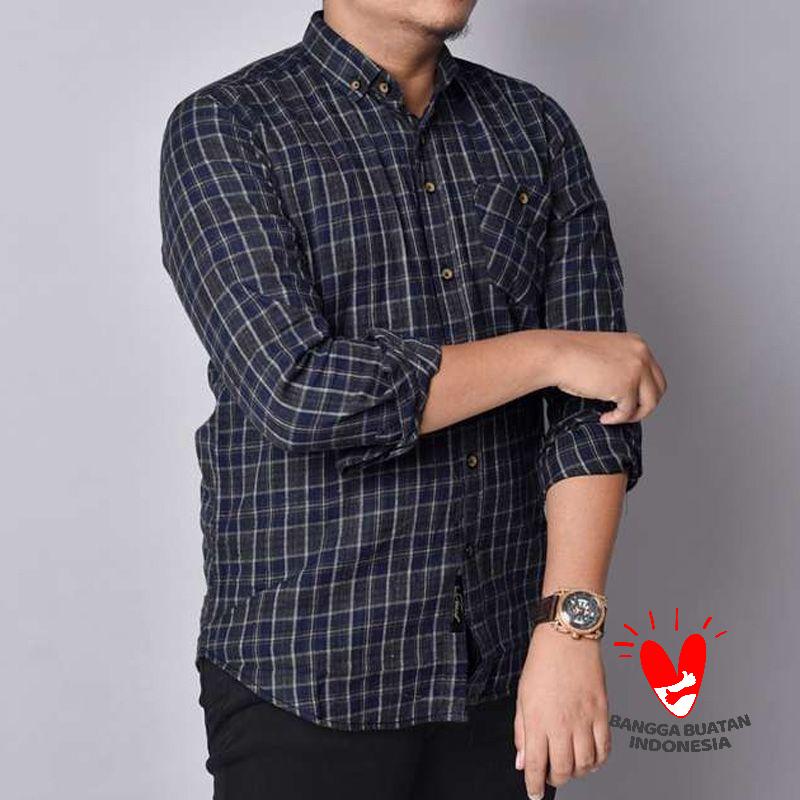 Jual Dgm Fashion1 Kemeja Flanel Lengan Panjang Pria 6340 Online Februari 2021 Blibli