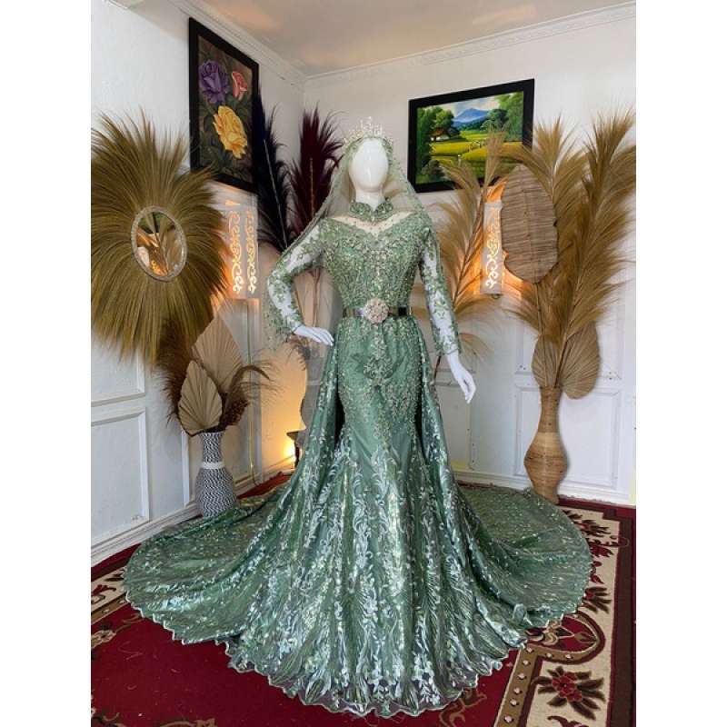 dress brokat modern hijab Harga dress lebaran kekinian 2022 brokat Terbaru Jul 2026