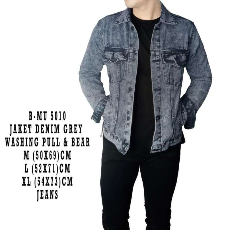 Jaket jeans 2025 pull and bear