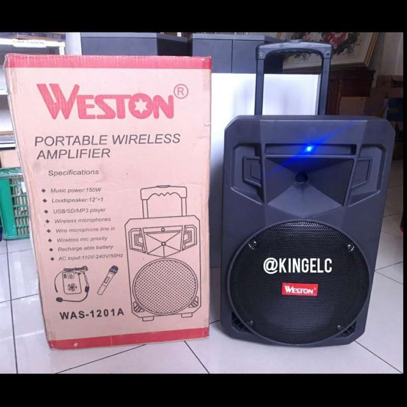 Weston speaker portable wireless pa amplifier 12 inch meeting toa top