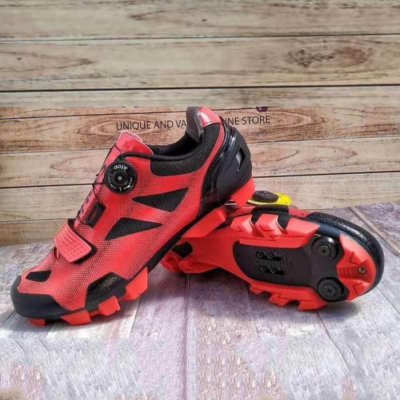 Jual Santic Cleat MTB Gaud Sepatu Sepeda Unisex Red di Seller