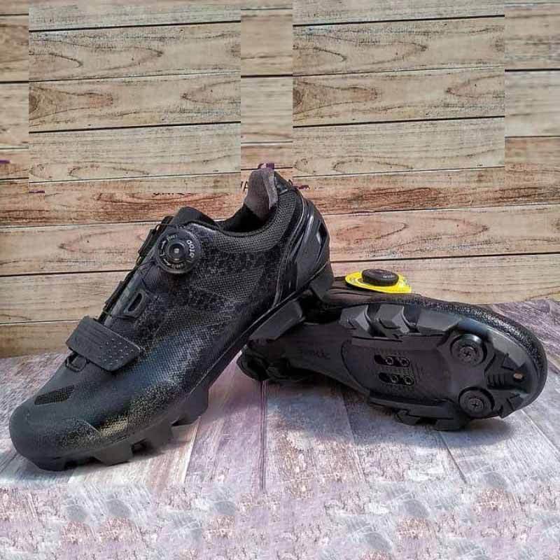 Jual Santic Cleat MTB Gaud Sepatu Sepeda Unisex Red 41 Hitam