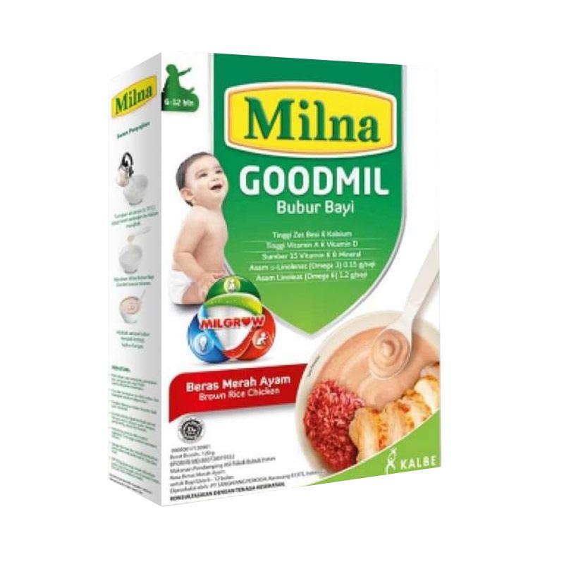 Jual Milna Goodmil Beras Merah Ayam Bubur Bayi 120 G 6 To 12 Bulan Online September 2020 Blibli Com