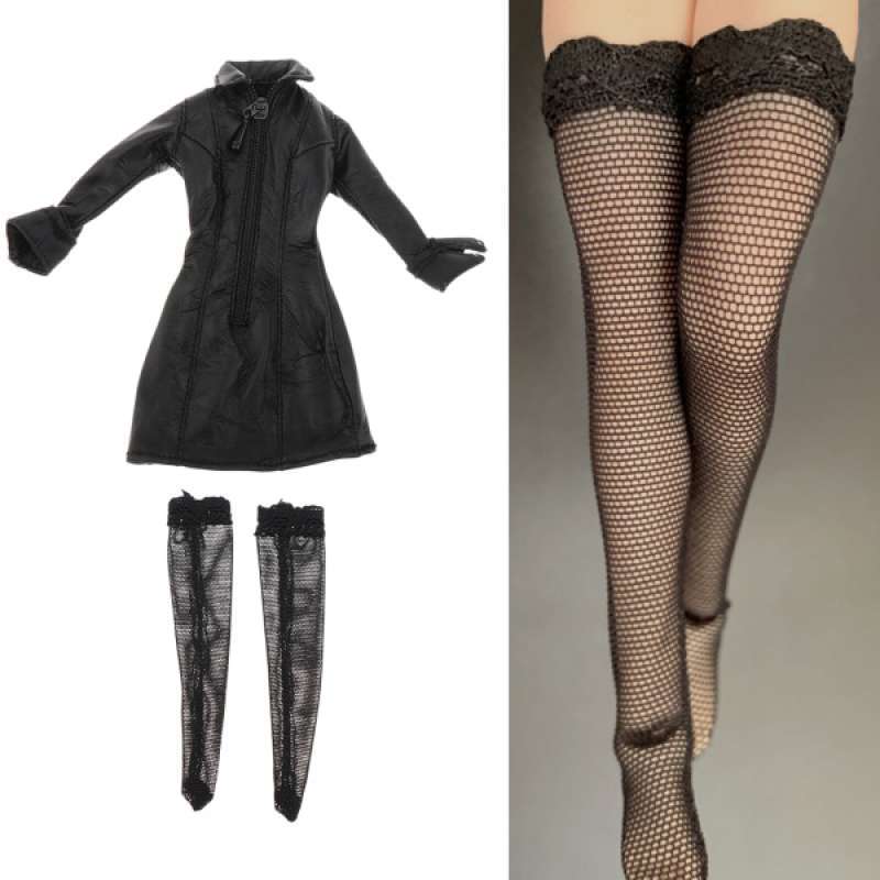 12 Action Figure Female Modern Style Black Outfit 1