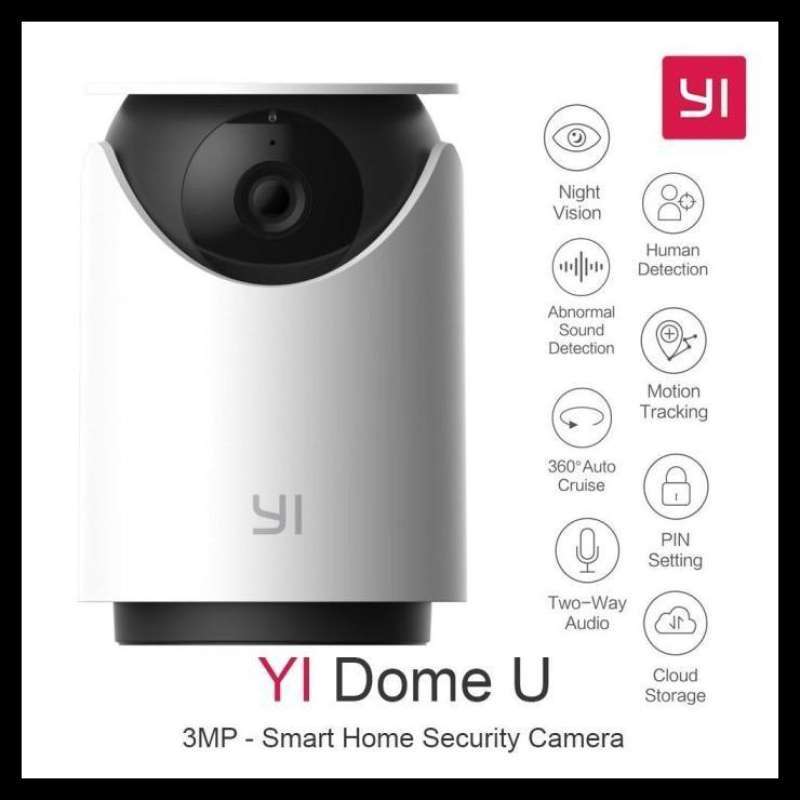 CCTV Wifi Camera Wireless Yi Dome U 3MP2K Night Vision Motion Tracking