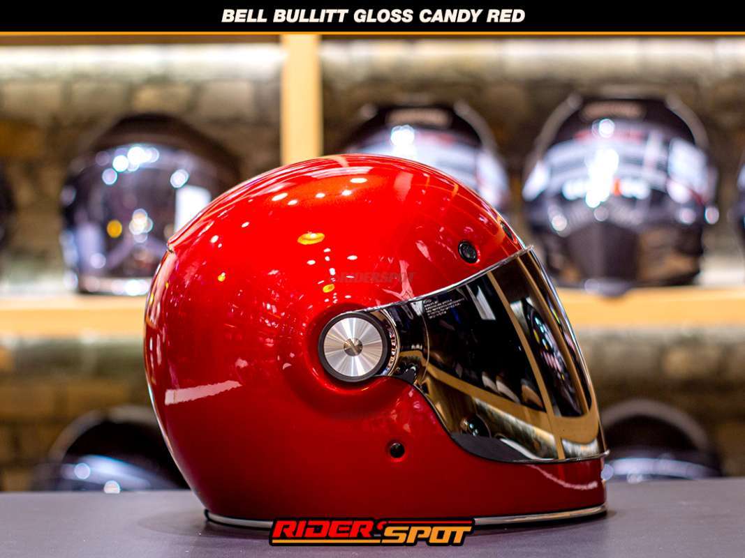 Jual Helm Bell Bullitt Candy Red Full Face Retro Helmet Original