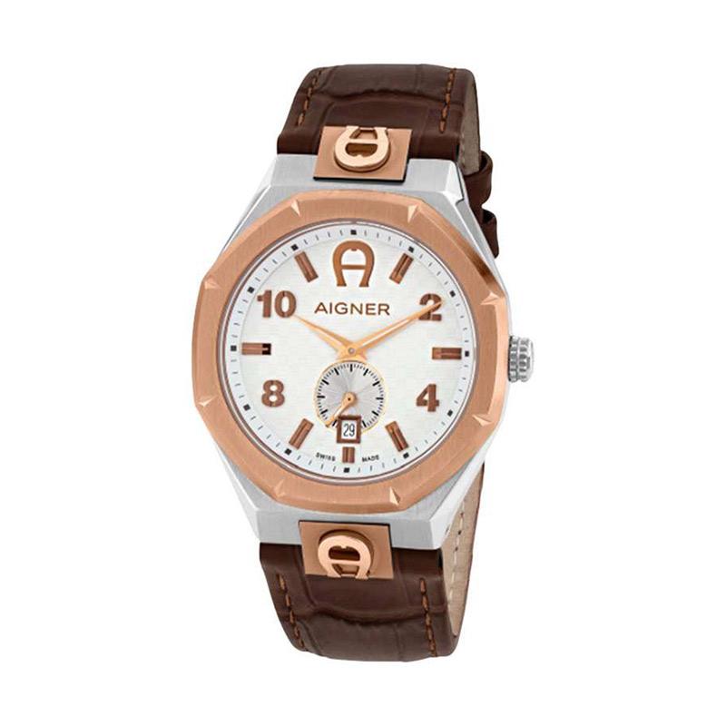 Jual Aigner Ferrara White Dial Jam Tangan Pria Brown A142105 Online November 2020 Blibli Com