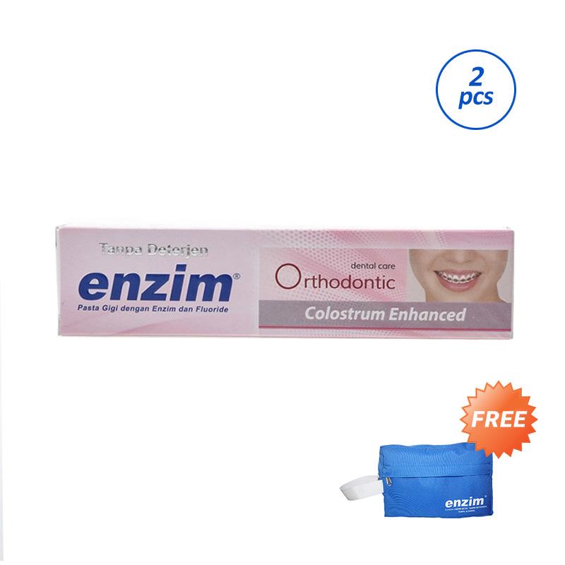 Jual Enzim Orthodontic Colostrum Enhanced Pasta Gigi 63 G 2 Pcs Free Pouch Online Desember 2020 Blibli