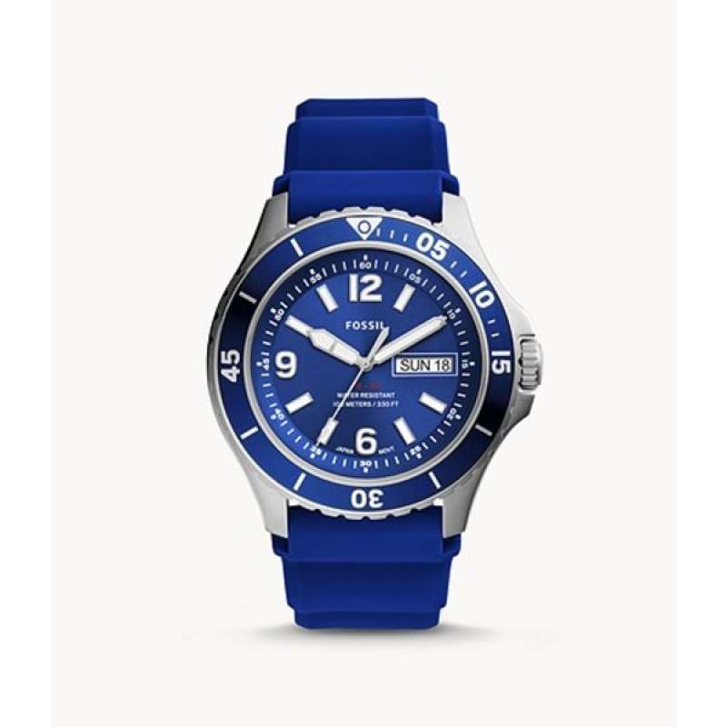 Jual Fossil FB-02 Three-Hand Date Navy 
