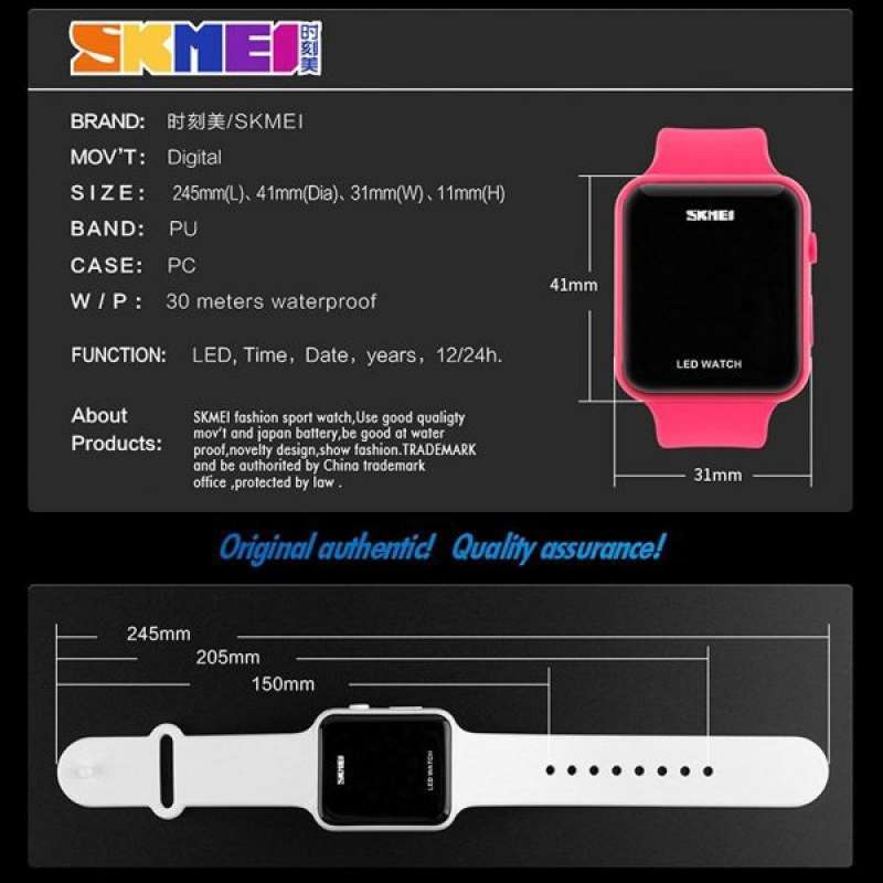 Jual Jam Tangan Pria Digital Skmei 1176B Water Resistant 30m di