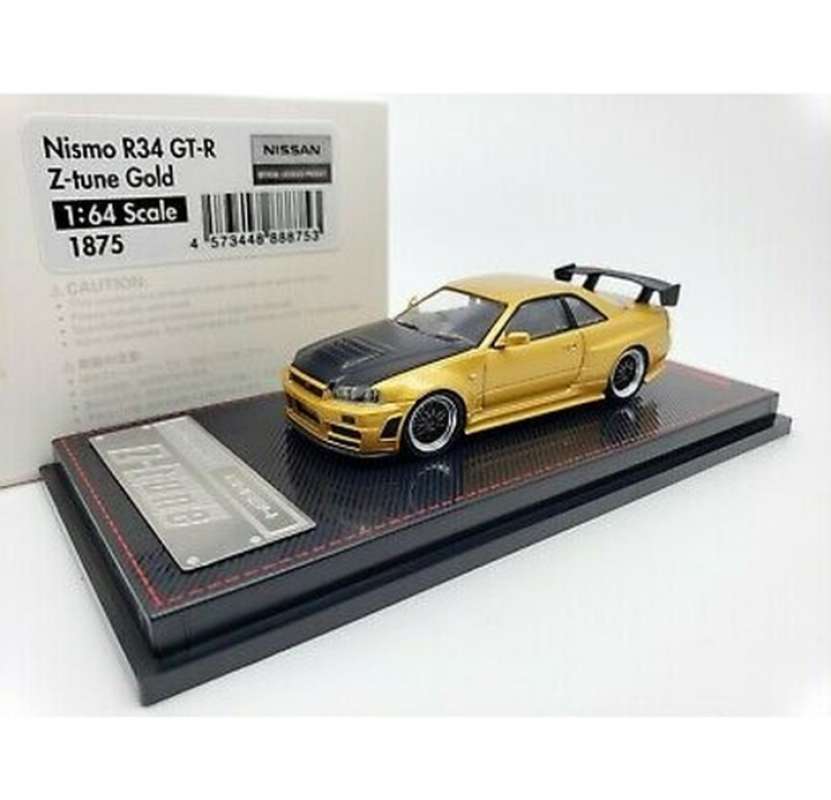 Jual Ignition Model Japan Nissan Skyline Gtr R34 Diecast Gold 1 64 Online Oktober 2020 Blibli Com