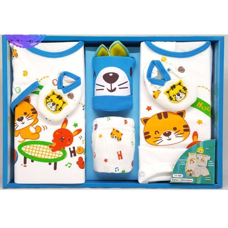 Jual Baby Newborn Gift Set Motif Cat Hadiah Kado Bayi Baru Lahir Gb034 Online September 2020 Blibli Com