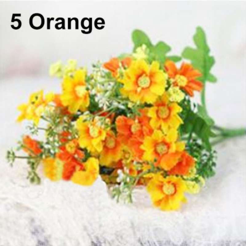 Jual Bluelans 1 Bouquet 28 Heads Fake Daisy Artificial Silk Flower Home Wedding Decoration Online Oktober 2020 Blibli Com