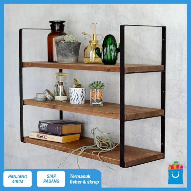 Jual Fuji Rak Dinding 3 Ambalan Kayu Dan Besi Buku Make Up Hiasan Dekorasi Cokelat 40cm Online Februari 2021 Blibli Hiasan dinding menggunakan kertas kue. fuji rak dinding 3 ambalan kayu dan besi buku make up hiasan dekorasi cokelat 40cm