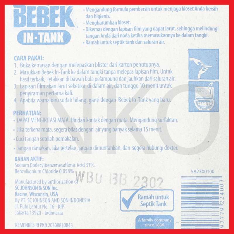 Jual Bebek In Tank Dual Colour Bluey Pembersih Kamar Mandi 50 G Online September 2020 Blibli Com
