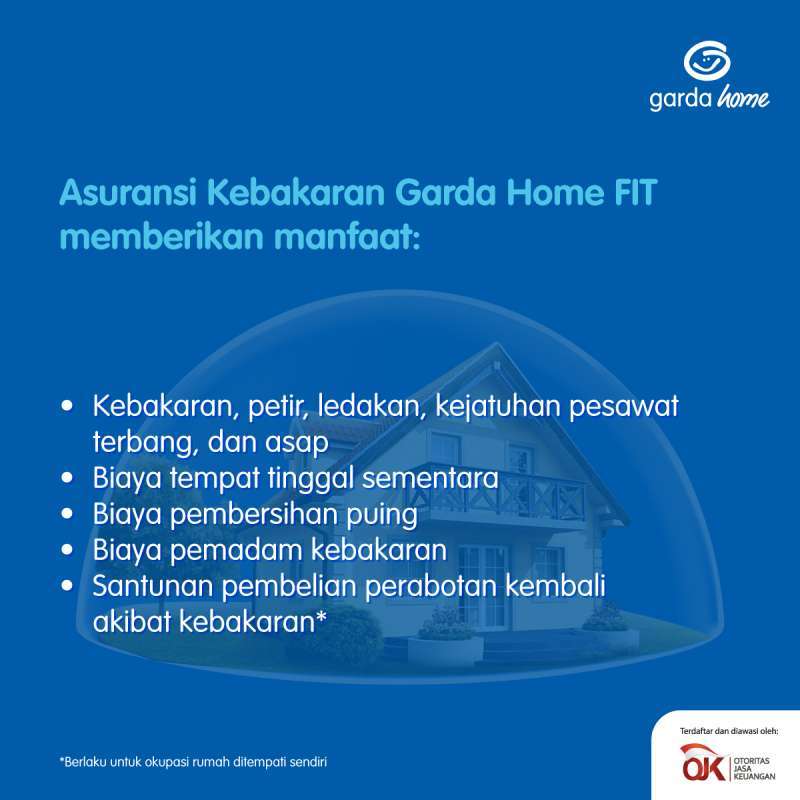 Jual Asuransi Astra Asuransi Garda Home Fit Rumah Rp 500 000 000 Online Januari 2021 Blibli