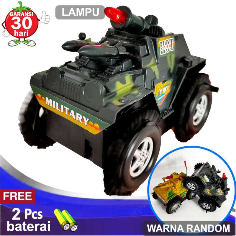 Jual Tomatoys Mainan Mobil Jungkir Balik Tumbling Tank Car Tumbler Car Mobil Perang Mobil Tentara Gratis 2 Baterai Warna Random Online Oktober 2020 Blibli Com