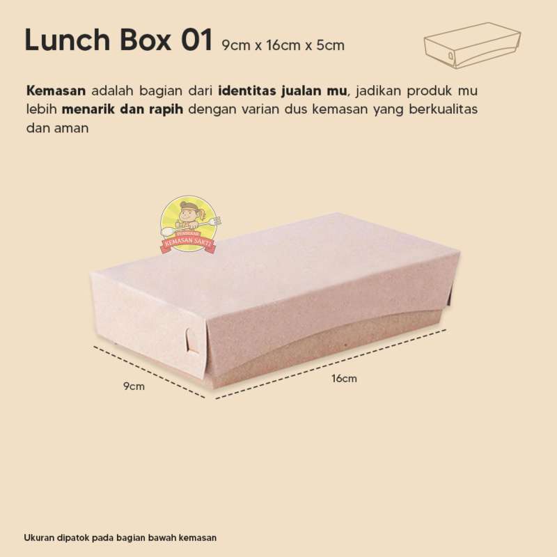 Jual Lunch Box Paper Kraft Size Medium Kotak Makan Take Away Isi 100 Online November 2020 Blibli Com