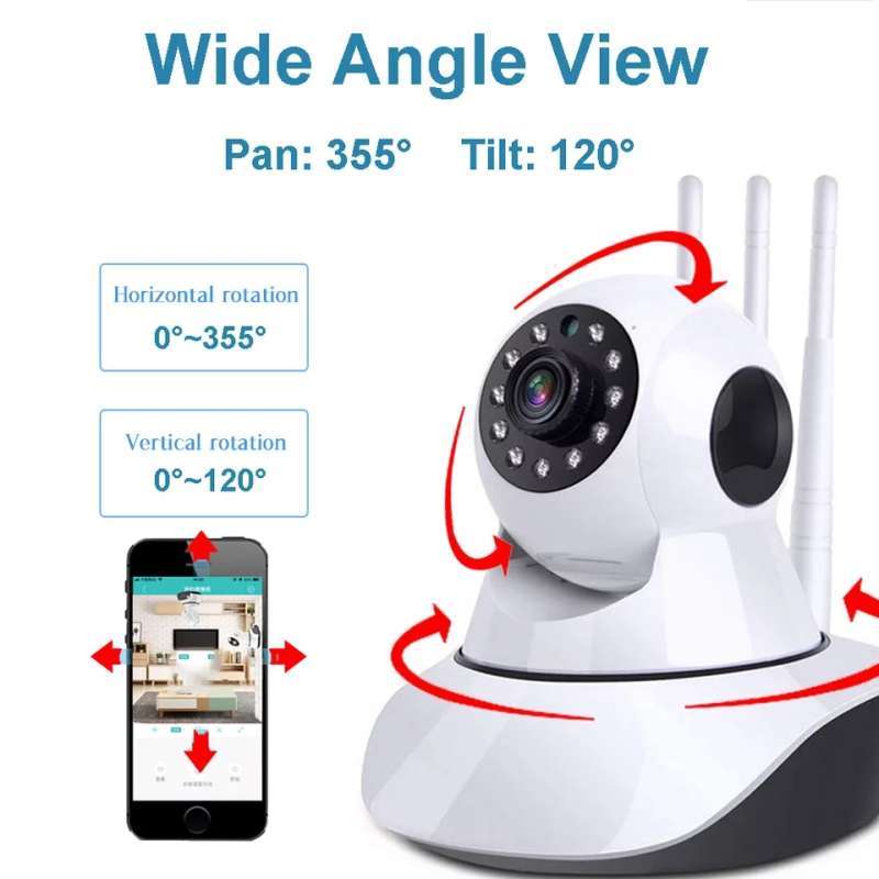 NS Smart Ip Camera CCTV Infrared Kamera CCTV Wifi 3 Antena