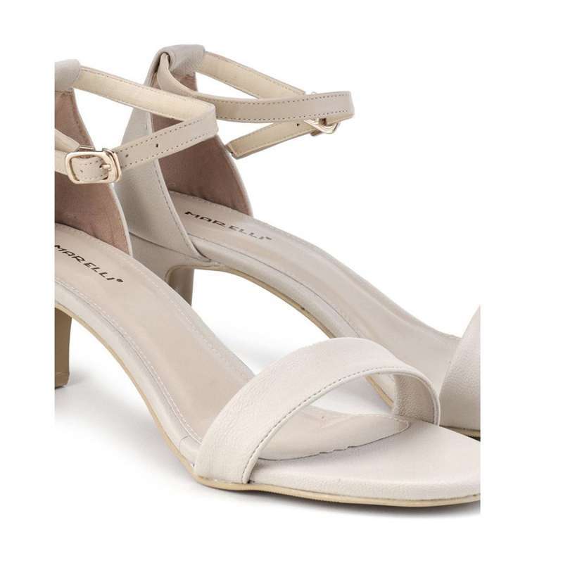 Promo Marelli Sandal Heels Wanita Hak Cm Faux Leather Peep Toe