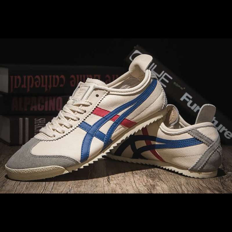 Jual Onitsuka Tiger Mexico 66 Deluxe Sepatu Pria/wanita Made in Japan - 39  Cream Blue Red di Seller CLAVA - Indonesia | Blibli