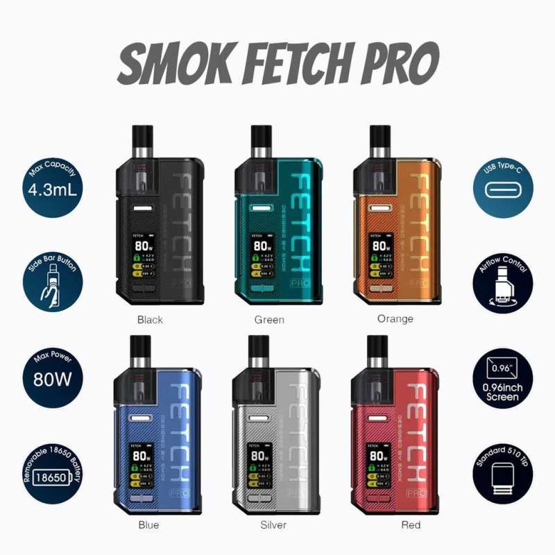 Smok Fetch PRO 80W Pod Kit 100% Authentic by Smok Tech