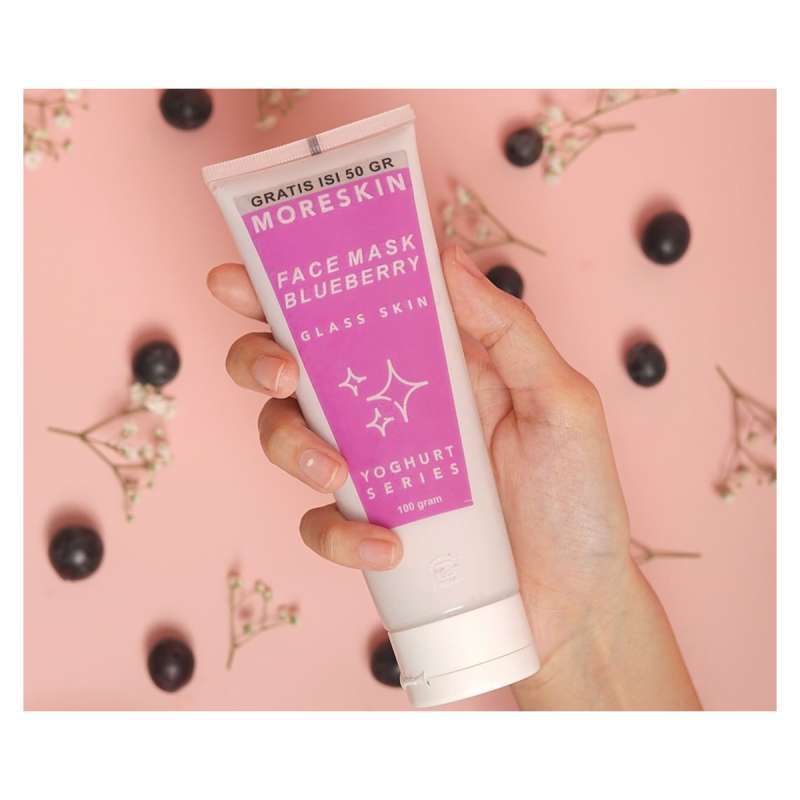 Jual Moreskin Face Mask Blueberry Glass Skin Yoghurt Series Nasa Natural Nusantara Terbaru Juli 2021 