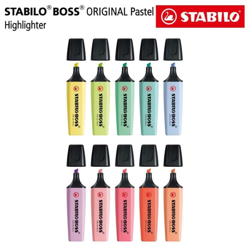 STABILO SET 10 BOSS Pastel Edition All Highlighter Original 10 pcs