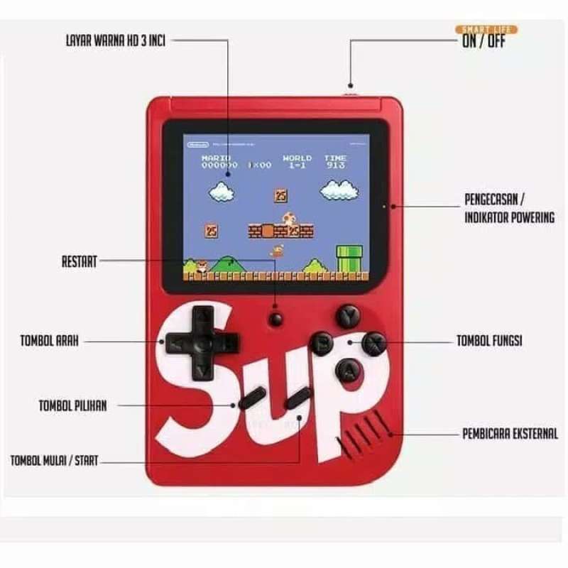 Jual Utama Shop Gameboy Sup Game Box 400 In 1 Gameboy Mini Sup Biru Online Desember 2020 Blibli