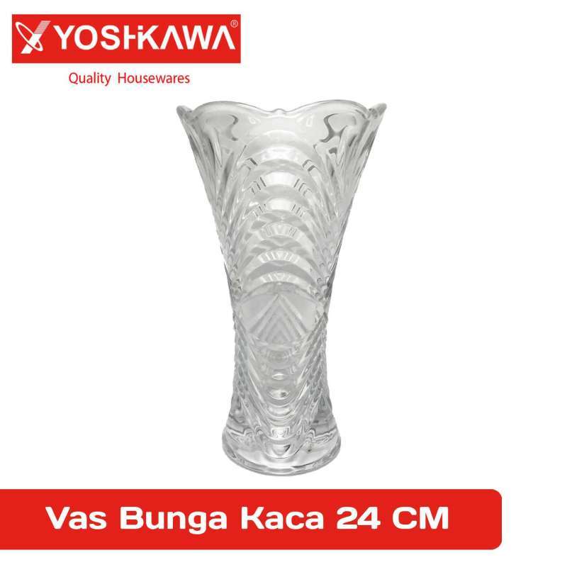 Jual Yoshikawa Vas Bunga Kaca Vas Pot Bunga Kaca Bening Transparan Hp 07405 Online Oktober 2020 Blibli Com