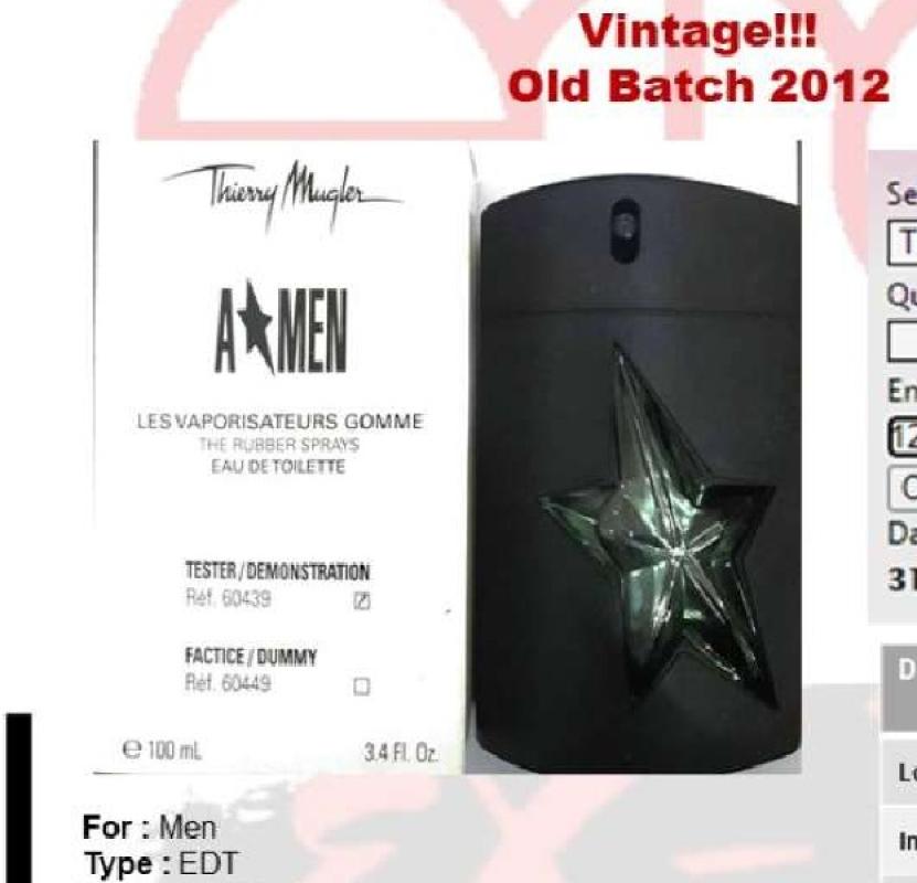 vintage 2012 thierry mugler amen rubber men edt 100ml tester