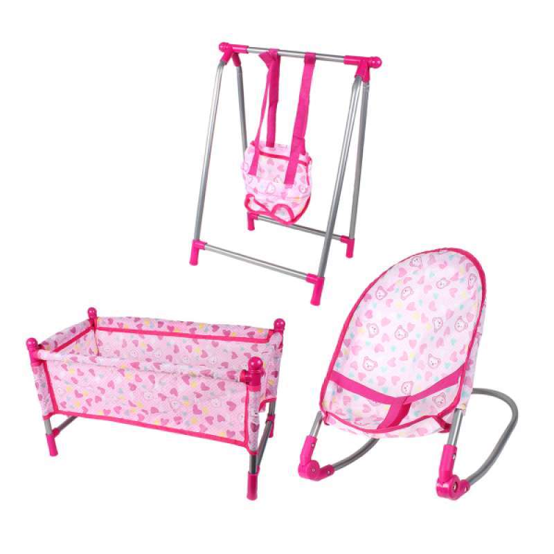 Jual Baby Rocking Chair Crib Doll Swing Plastic Furniture For 9 12 Reborn Dolls Online Oktober 2020 Blibli Com