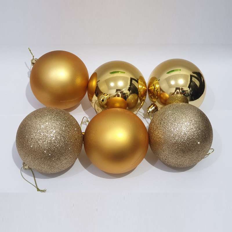 Jual Hiasan Natal Bola 8 Cm Gold Emas Silver Perak Red Merah Aksesoris Christmas Ornament 12 Pcs Online November 2020 Blibli