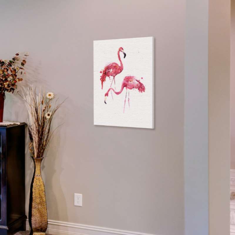 Jual Frameless Modern Flamingo Art Canvas Oil Painting Print Wall Hanging Decor S M L Online November 2020 Blibli Com