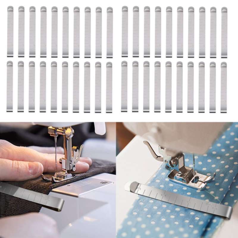 pack of 40 hem curtain clips measuring for hand sewing and machine work