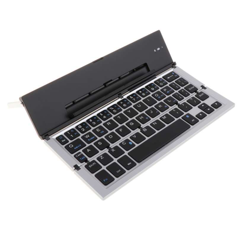 Jual Portable Wireless Bluetooth Keyboard Foldable Aluminium Keypad For Tablet Online November 2020 Blibli
