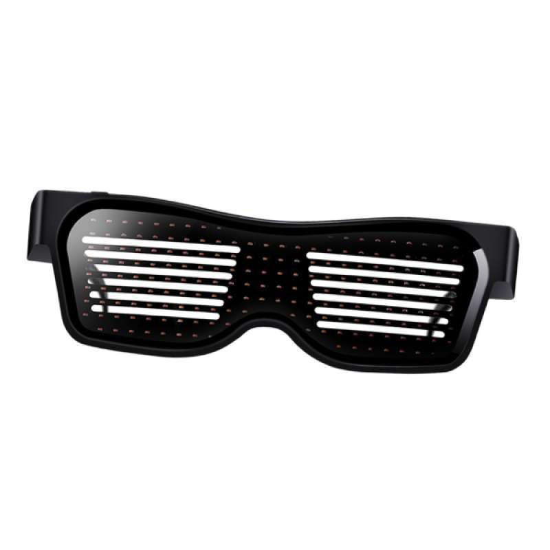 light up eyeglasses flashing shutter neon glowing glasses multicolor led luminous glasses with wireless control for party christmas birthday