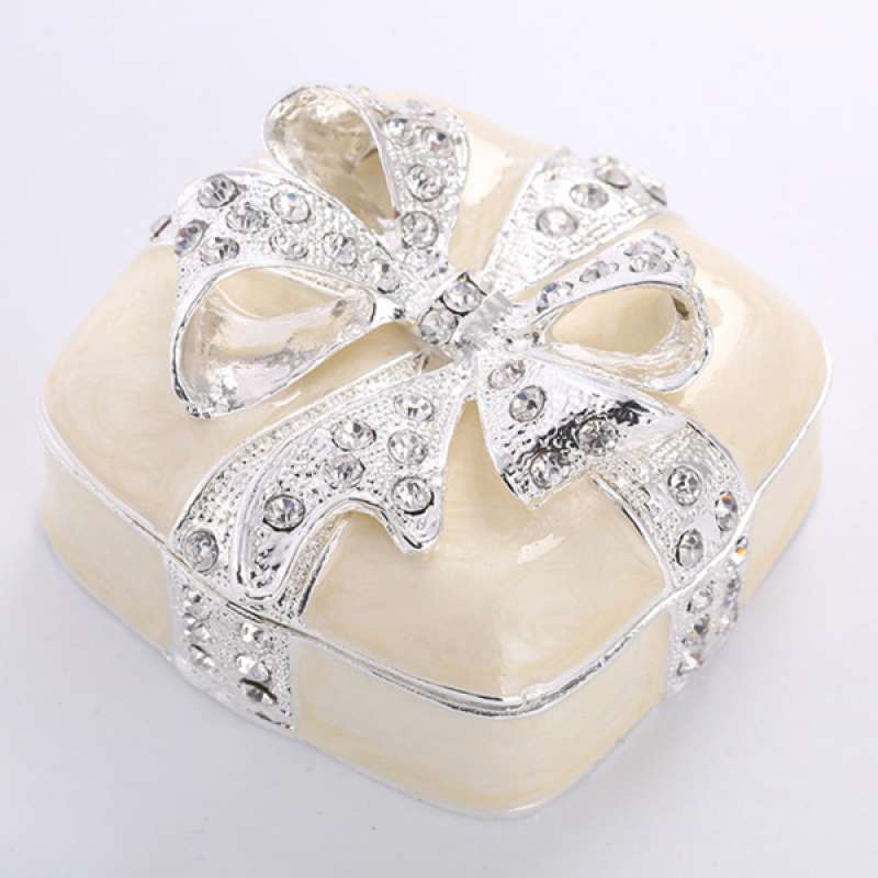 Jual Multi Color Bowknot Pearl Jewelry Box Cosmetic Storage Holder Xmas Gift Case Online November 2020 Blibli Com