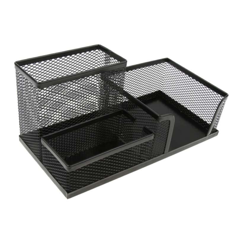 smooth finely polish office mesh desk accessories organizer 3 compartment