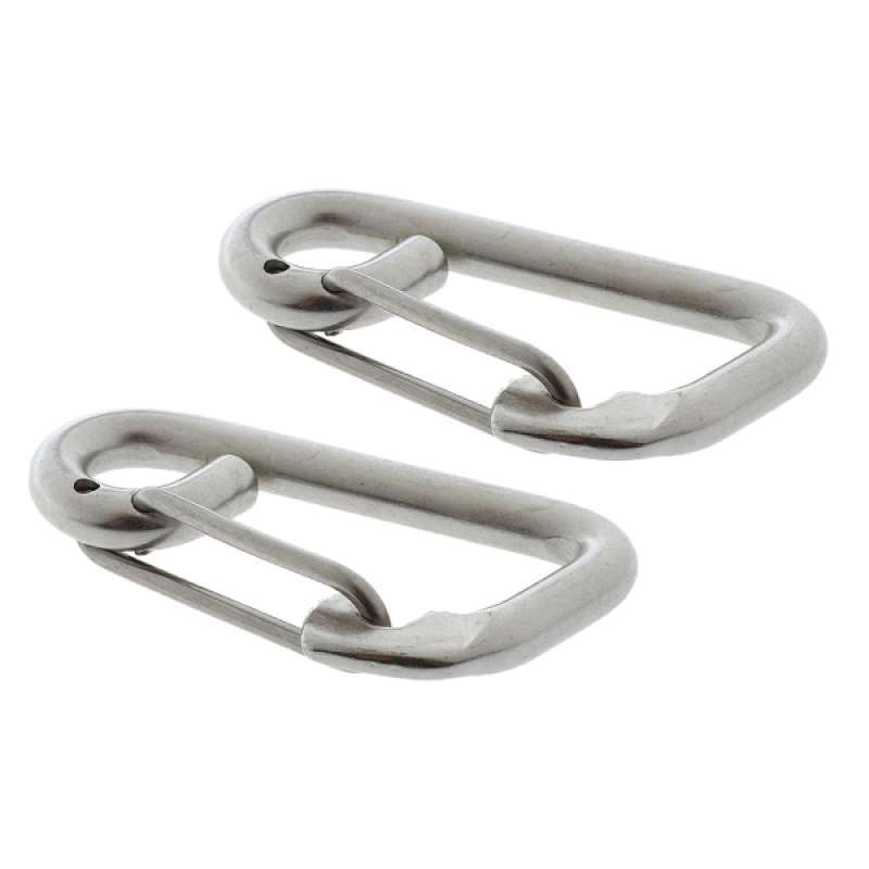 Jual 2x Stainless Steel Snap Hook Carabiner Quick Hitch Water Sports Marine Rafting 10cm Online April 2021 Blibli
