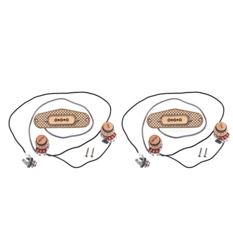 2 Set Single Coil Pickup Wired Maple für 3 Saiter Zigarrenbox Gitarrenteile