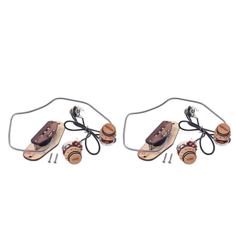 2 Set Single Coil Pickup Wired Maple für 3 Saiter Zigarrenbox Gitarrenteile