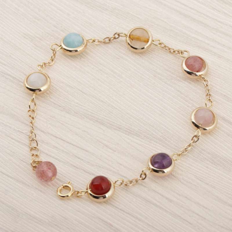 Promo Fancy Rainbow Gemstone Charm 