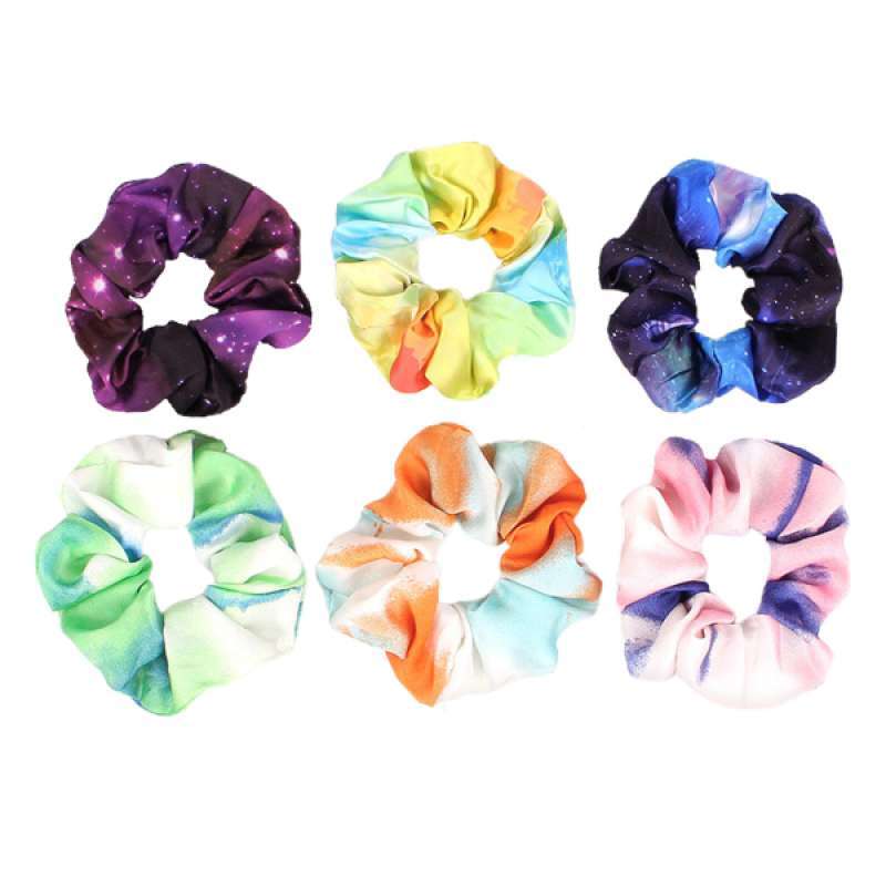 2x Beautiful Women Multicolor Flower Elastic Hair Band Rope Scrunchie Ponytail