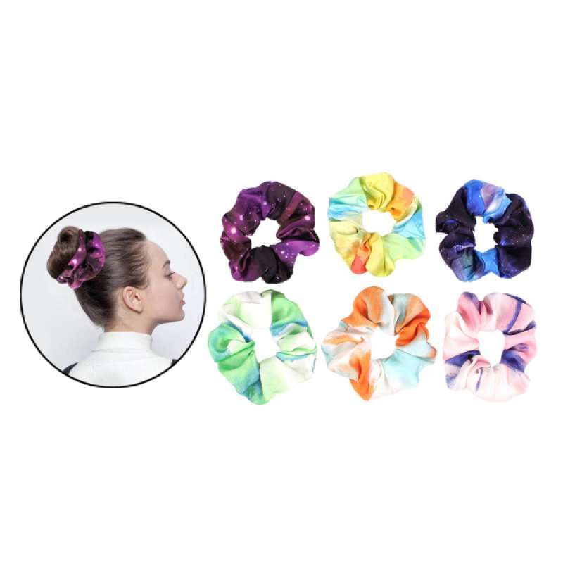 20 Mixed Color Flower Rabbit Bunny Ears Elastic Hair bands Ponytail Holder