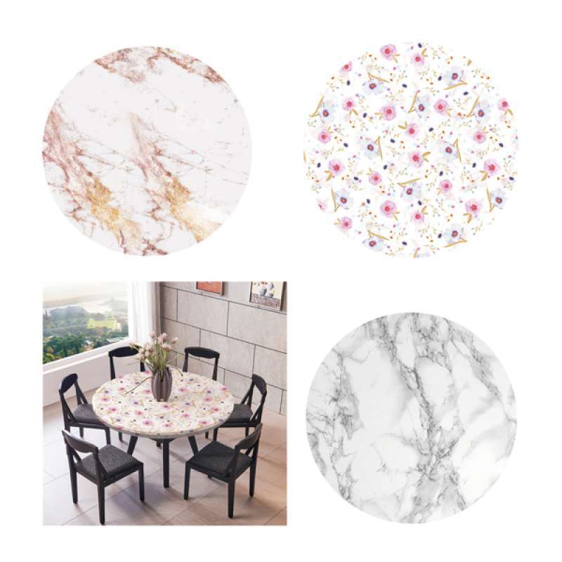 Jual 3 Pieces 120cm 48 Dia Waterproof Round Table Cover Table Cloth Home Decor Online Oktober 2020 Blibli Com