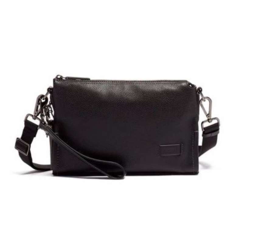 Jual TUMI Harrison Sterling Crossbody Leather Black di Seller NS